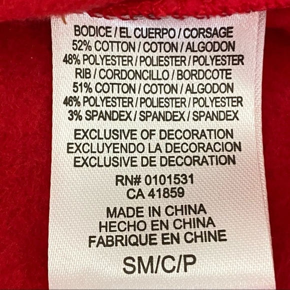 Mighty Fine Santa Pom Pom Dress Sz Small - Picture 8 of 8